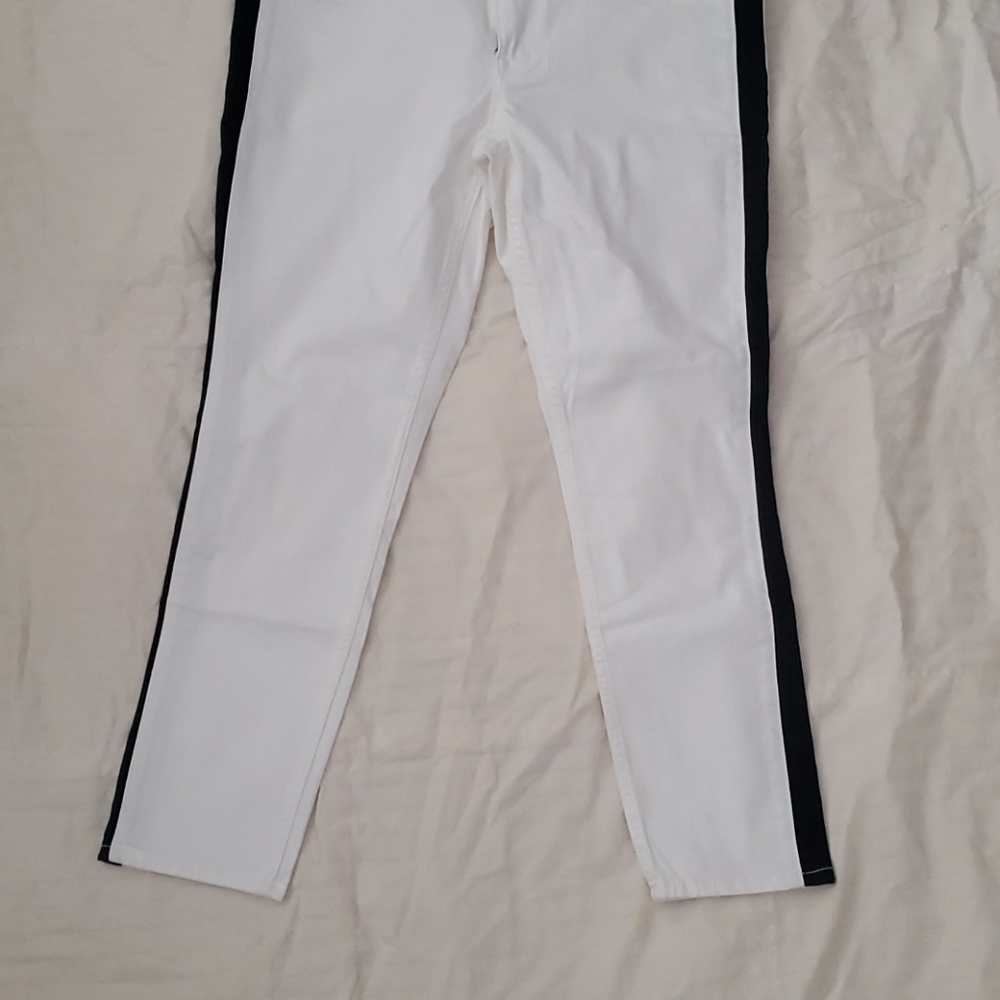 Express white and black jeans